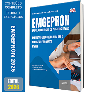 Apostila EMGEPRON 2026 - Analista de Projetos Navais - Analista de Recursos Humanos