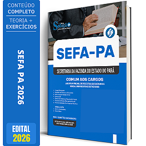 Apostila SEFA PA 2026 - Comum aos Cargos Auditor Fiscal de Receitas Estaduais e Fiscal de Receitas Estaduais