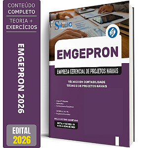 Apostila EMGEPRON 2026 - Técnico de Projetos Navais - Técnico de Contabilidade