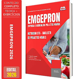 Apostila EMGEPRON 2026 - Analista de Projetos Navais - Nutricionista