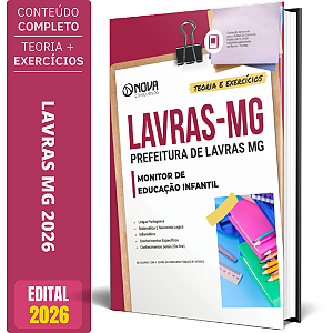 Apostila Prefeitura Lavras MG 2026 - Monitor de Educação Infantil
