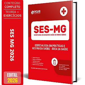 Apostila SES MG 2026 - Especialista em Políticas e Gestão da Saúde (EPGS) - Área da Saúde