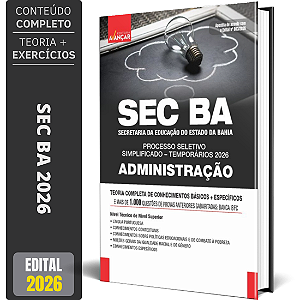 Apostila Sec Ba Temporários 2026 - Administração