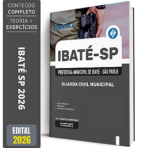 Apostila Prefeitura de Ibaté SP 2026 - Guarda Civil Municipal