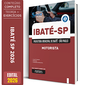 Apostila Prefeitura de Ibaté SP 2026 - Motorista
