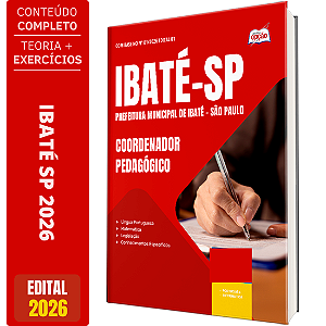 Apostila Prefeitura de Ibaté SP 2026 - Coordenador Pedagógico
