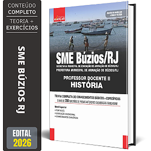 Apostila Sme Búzios Rj 2026 - Professor 2 - História