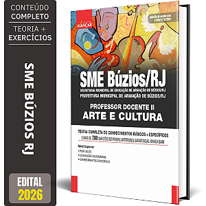 Apostila SME Búzios Rj 2026 - Professor 2 - Arte E Cultura