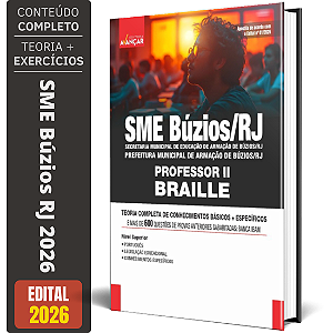 Apostila Sme Búzios 2026 - Professor 2 - Braille