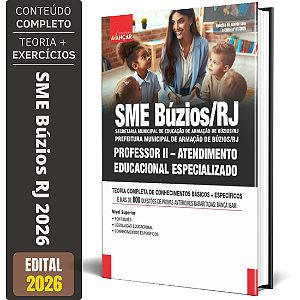 Apostila Sme Búzios 2026 - Professor 2 Atendimento Especializado