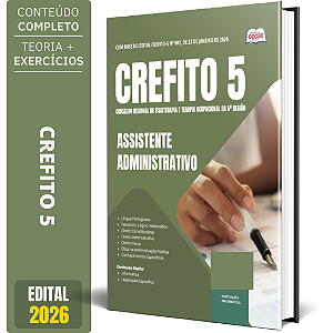 Apostila CREFITO 5ª-Região 2026 - Assistente Administrativo