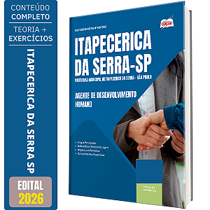 Apostila Prefeitura de Itapecerica da Serra SP 2026 - Agente de Desenvolvimento Humano