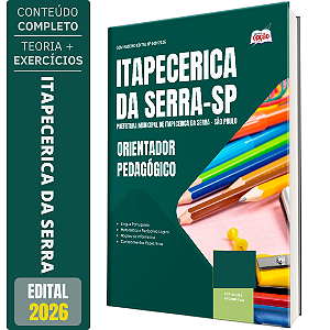 Apostila Prefeitura de Itapecerica da Serra SP 2026 - Orientador Pedagógico