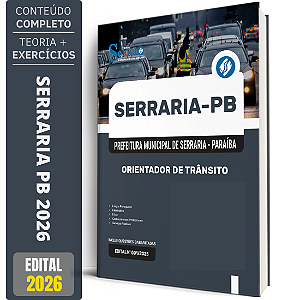 Apostila Prefeitura de Serraria PB 2026 - Orientador de Trânsito