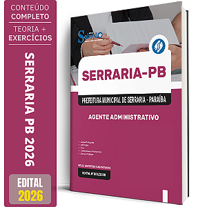Apostila Prefeitura de Serraria PB 2026 - Agente Administrativo