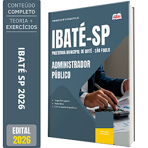 Apostila Concurso Ibaté SP 2026 - Administrador Público