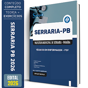 Apostila Prefeitura de Serraria PB 2026 - Técnico em Enfermagem - PSF