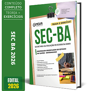 Apostila SEC BA 2026 - Professor Orientador de Estágio em Saúde - Enfermagem