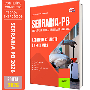Apostila Prefeitura Serraria PB 2026 - Agente de Combate às Endemias
