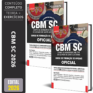 Apostila Cbm Sc 2026 - Curso Formação De Oficiais - Oficial