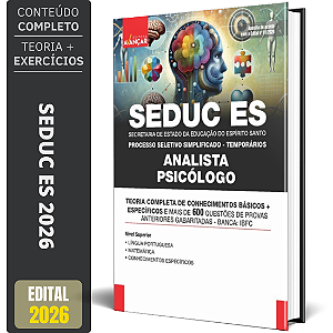 Apostila Seduc Es 2026 - Pss - Psicólogo