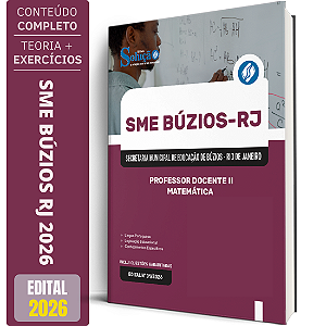 Apostila Prefeitura Armação dos Búzios RJ 2026 - Professor Docente II - Matemática