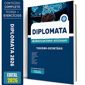 Apostila Instituto Rio Branco 2026 - Diplomata - Terceiro-Secretário