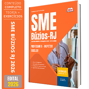 Apostila Prefeitura de Búzios RJ 2026 - Professor II - Inspetor Escolar