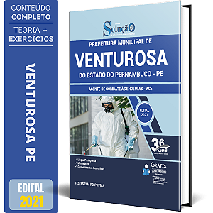 Apostila Prefeitura de Venturosa PE - Agente de Combate às Endemias - ACE