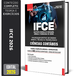 Apostila Ifce 2026 - Professor: Ciências Contábeis
