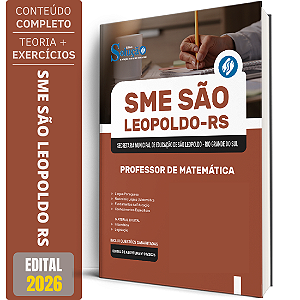 Apostila Prefeitura São Leopoldo RS 2026 - Professor de Matemática