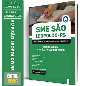 Apostila Prefeitura de São Leopoldo - RS 2026 - Professor de Currículo/Séries Iniciais