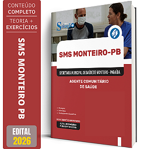 Apostila Prefeitura de Monteiro PB 2026 - Agente Comunitário de Saúde (ACS)
