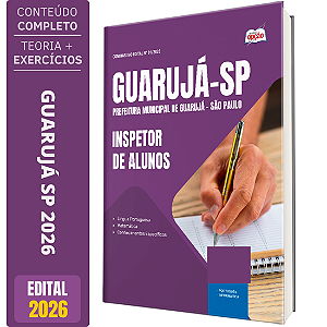 Apostila Prefeitura Guarujá SP 2026 - Inspetor de Alunos