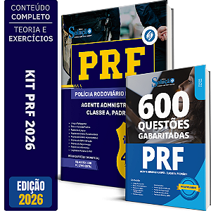 KIT Apostila PRF 2026 - Agente Administrativo + 600 Questões