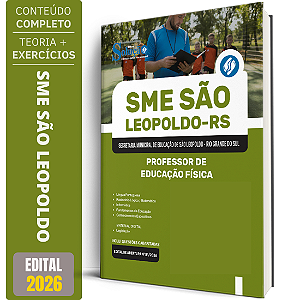 Apostila Prefeitura de São Leopoldo RS 2026 - Professor de Educação Física