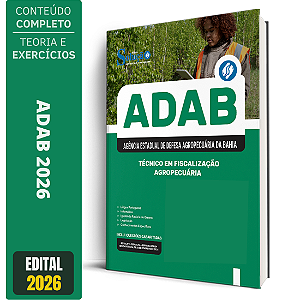 Apostila ADAB 2026 - Técnico em Fiscalização Agropecuária