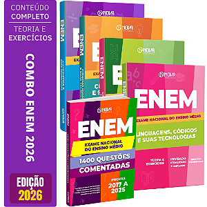 KIT ENEM 2026 - Apostila Completa + 1400 Questões Comentadas
