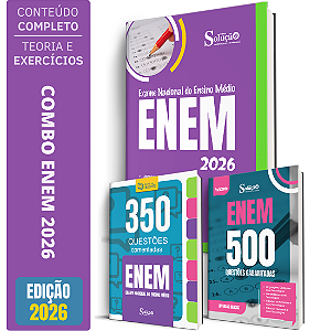 KIT ENEM 2026 - Apostila + Questões Comentadas E Gabaritadas