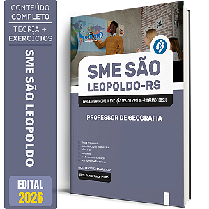 Apostila Prefeitura São Leopoldo RS 2026 - Professor de Geografia