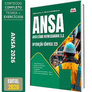 Apostila Concurso ANSA 2026 - Ênfase 22: Operação