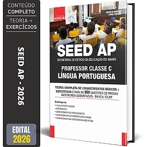 Apostila SEED AP 2026 - Professor Classe C - Língua Portuguesa