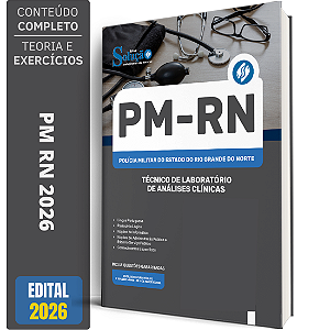 Apostila PM RN 2026 - Praças - Técnico de Laboratório de Análises Clínicas