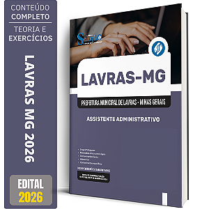 Apostila Prefeitura Lavras MG 2026 - Assistente Administrativo