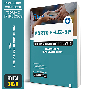 Apostila Prefeitura de Porto Feliz - SP 2026 - Professor de Língua Portuguesa