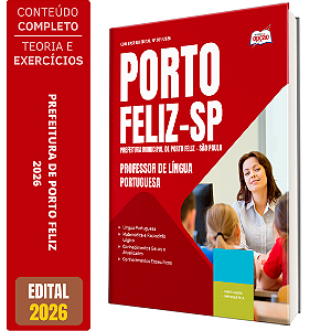 Apostila Prefeitura de Porto Feliz - SP 2026 - Professor de Língua Portuguesa