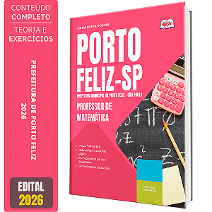 Apostila Prefeitura de Porto Feliz - SP 2026 - Professor de Matemática