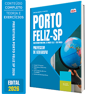 Apostila Prefeitura de Porto Feliz 2026 - Professor de Geografia