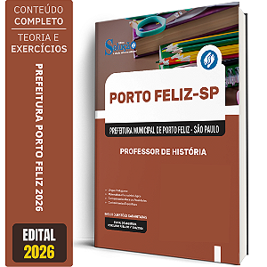 Apostila Prefeitura de Porto Feliz 2026 - Professor de História