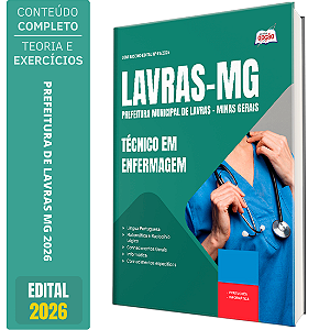 Apostila Prefeitura de Lavras MG 2026 - Técnico de Enfermagem